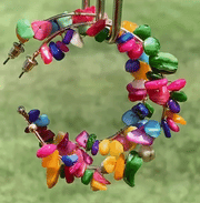 Bohemian Colorful Irregular Bead Hoop Earrings