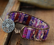 Natural Stone Purple Jasper Bracelet
