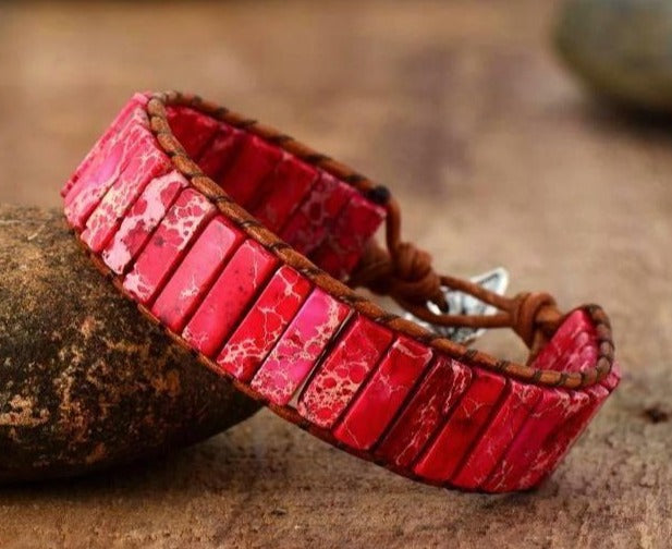 Natural Stone Root Chakra Bracelet