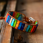 Multi-color Natural Stones '7 Chakra' Bracelet
