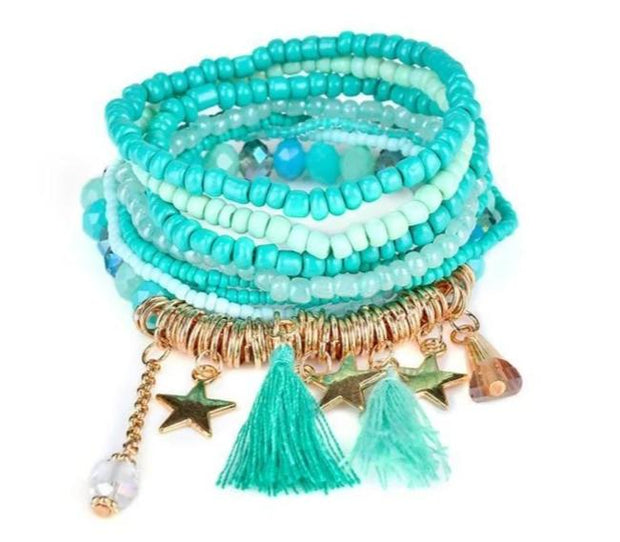 Charmin' Tassel Bracelet Set