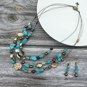 Turquoise Dreams Layered Necklace Set