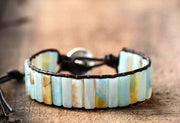 Bohemian Style Amazonite Heart Chakra Bracelet